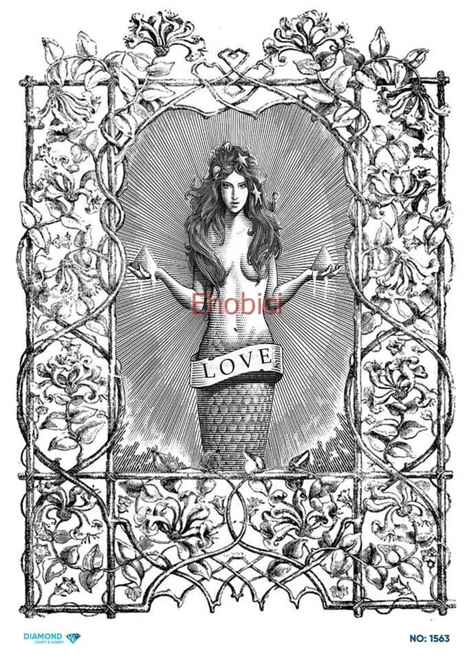 Diamond Pirinç Dekopaj Kağıdı - 1563