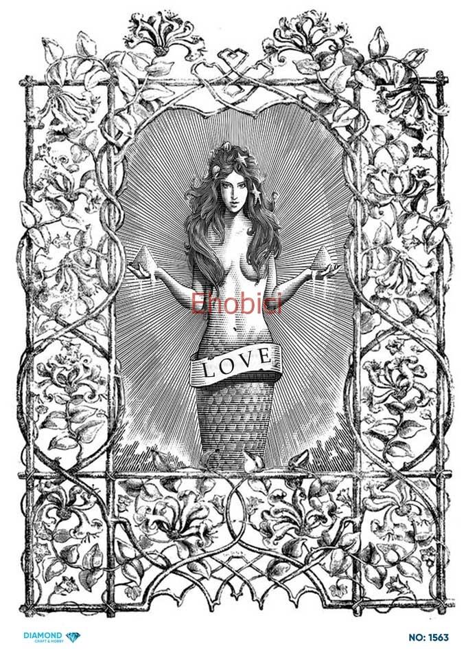 Diamond Pirinç Dekopaj Kağıdı - 1563