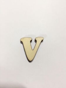 2,5cm Ahşap Harf ve Rakamlar - V