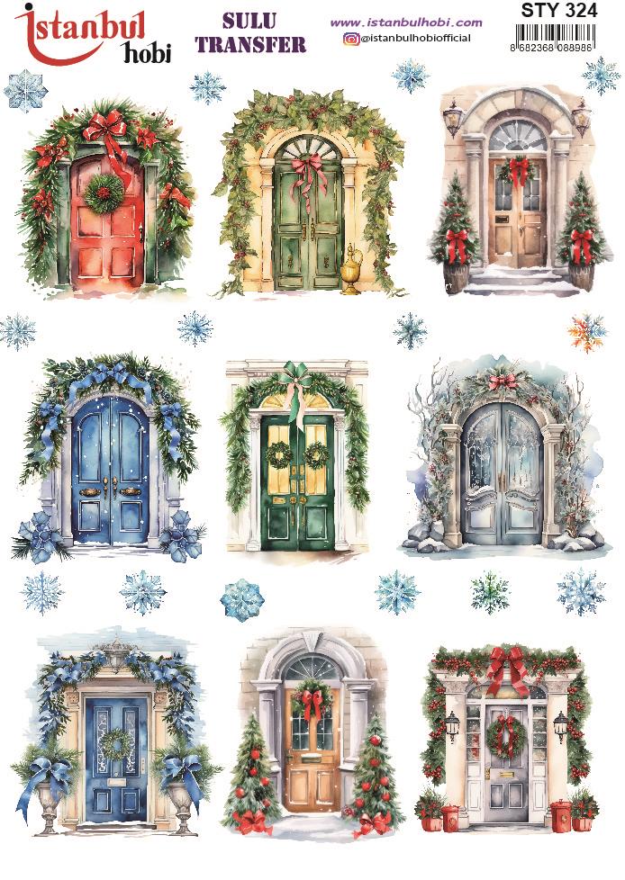 Yılbaşı Sulu Transfer 25x35cm STY324