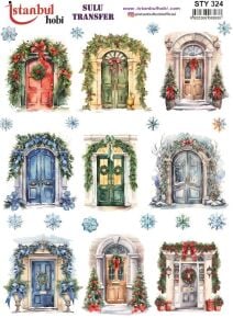 Yılbaşı Sulu Transfer 25x35cm STY324