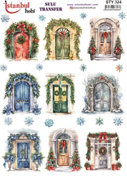 Yılbaşı Sulu Transfer 25x35cm STY324