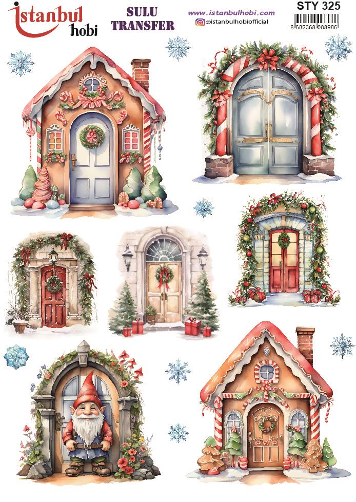 Yılbaşı Sulu Transfer 25x35cm STY325