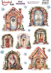 Yılbaşı Sulu Transfer 25x35cm STY325