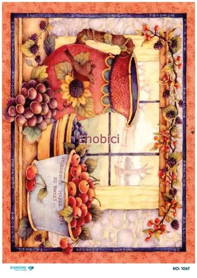 Diamond Pirinç Dekopaj Kağıdı - 1067