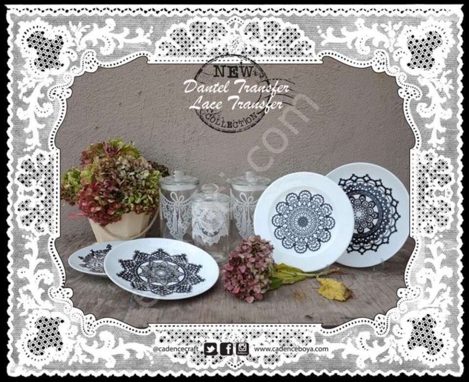 Cadence Dantel Transfer 25x35cm DT034 BEYAZ