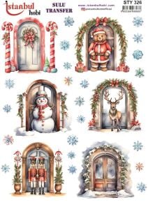 Yılbaşı Sulu Transfer 25x35cm STY326