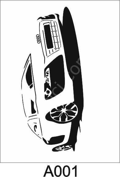 Araç Model Stencil Şablon (21x30) A-001