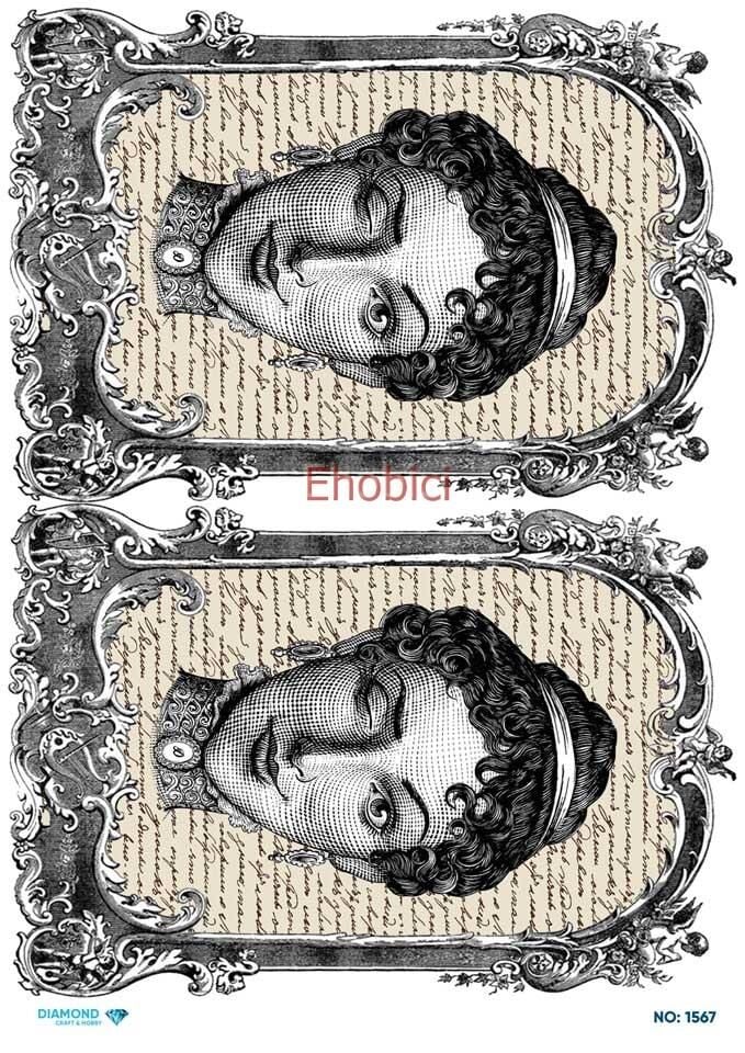 Diamond Pirinç Dekopaj Kağıdı - 1567