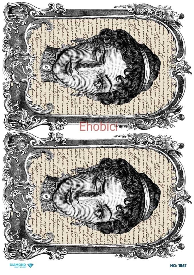 Diamond Pirinç Dekopaj Kağıdı - 1567