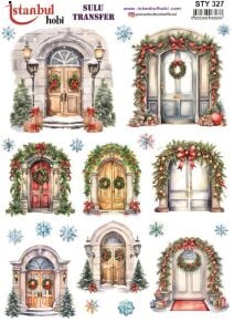 Yılbaşı Sulu Transfer 25x35cm STY327