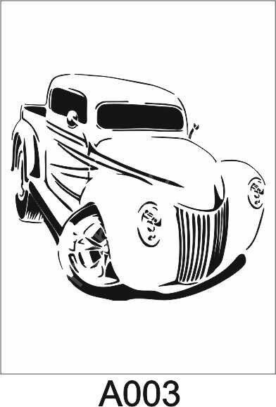 Araç Model Stencil Şablon (21x30) A-003