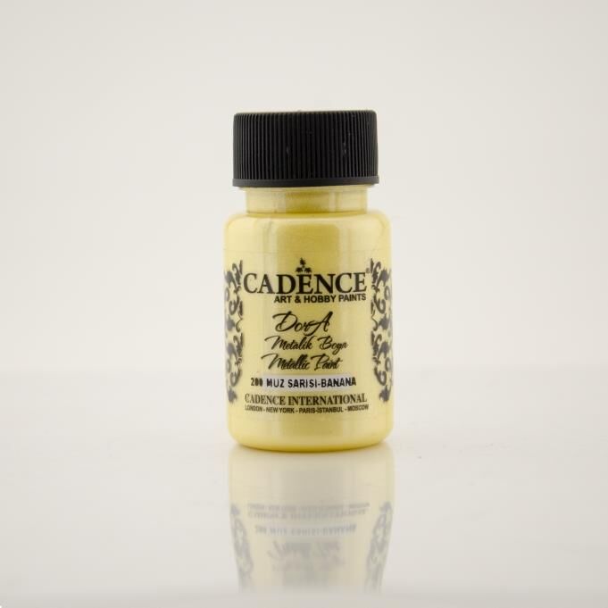 Cadence Dora Metalik Boya 200 Muz Sarısı 50ML