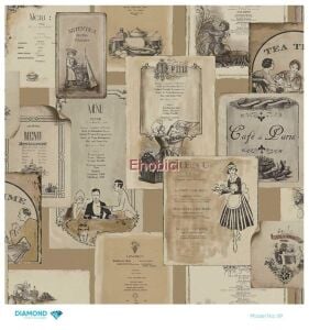 Diamond Pirinç Dekopaj Kağıdı - 069 - 30x30