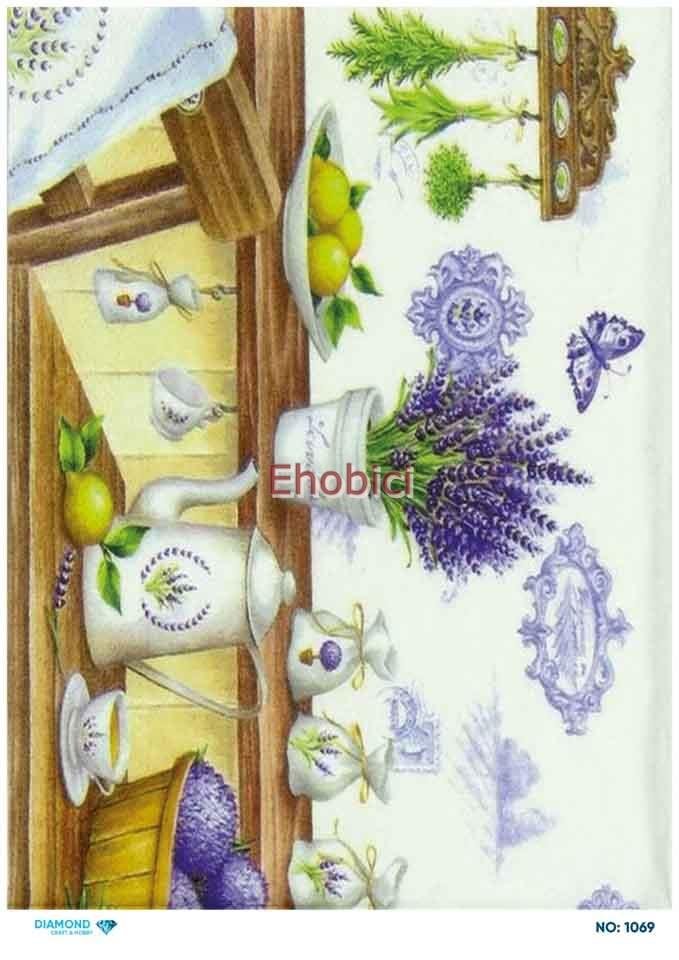 Diamond Pirinç Dekopaj Kağıdı - 1069