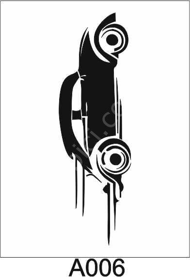 Araç Model Stencil Şablon (21x30) A-006