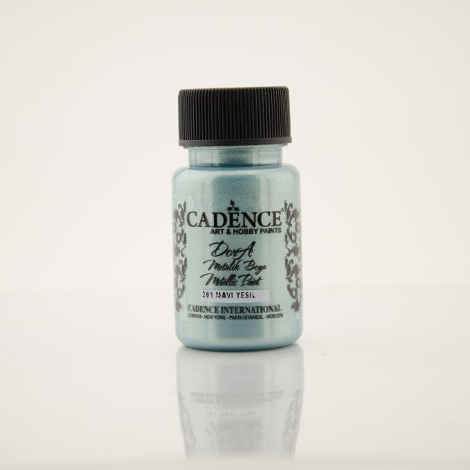 Cadence Dora Metalik Boya 201 Mavi Yeşil 50ML