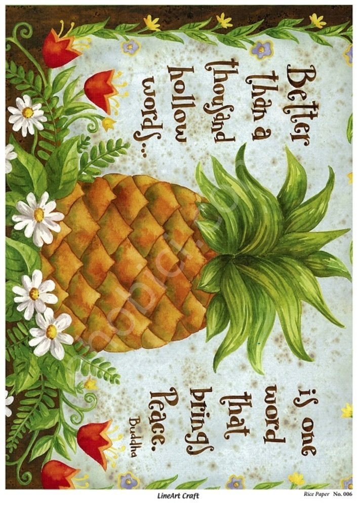 Model 006 - Pirinç Dekopaj Lineart Craft