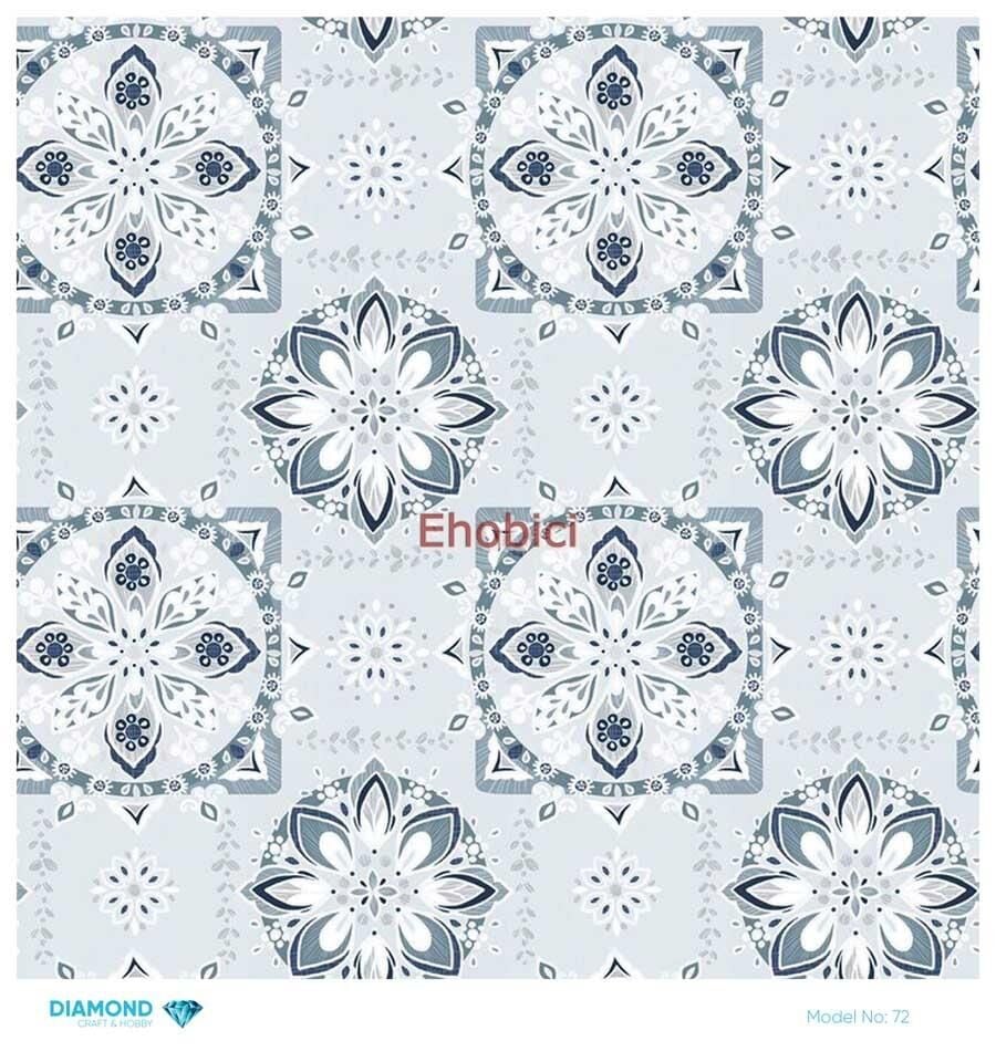Diamond Pirinç Dekopaj Kağıdı - 072 - 30x30