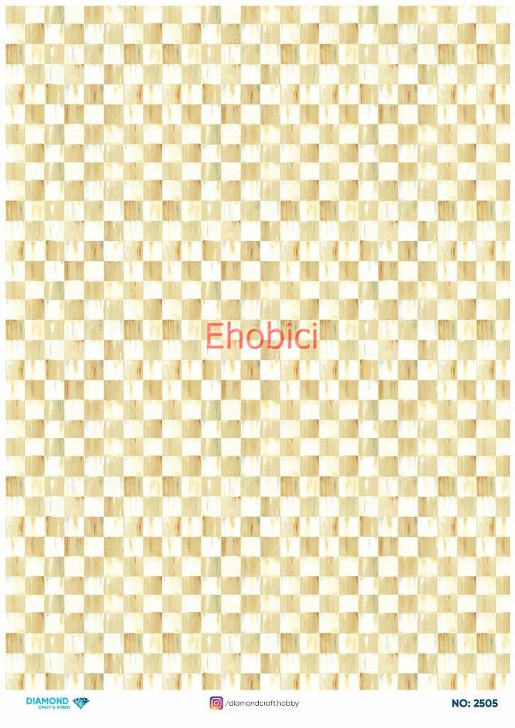 Diamond Pirinç Dekopaj Kağıdı - 2505