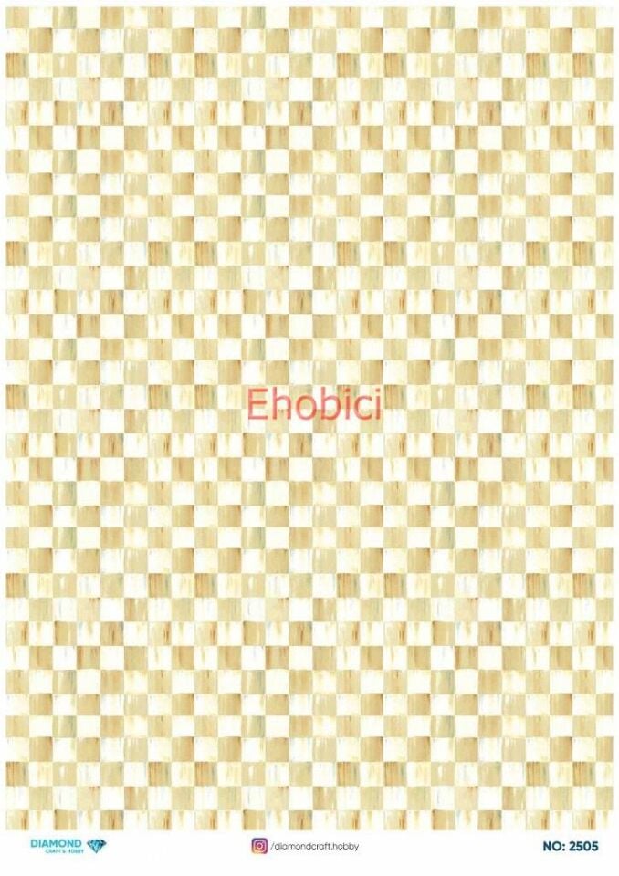 Diamond Pirinç Dekopaj Kağıdı - 2505