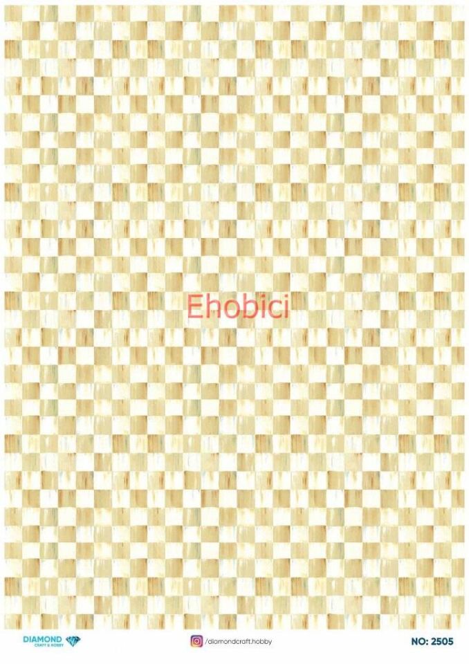 Diamond Pirinç Dekopaj Kağıdı - 2505