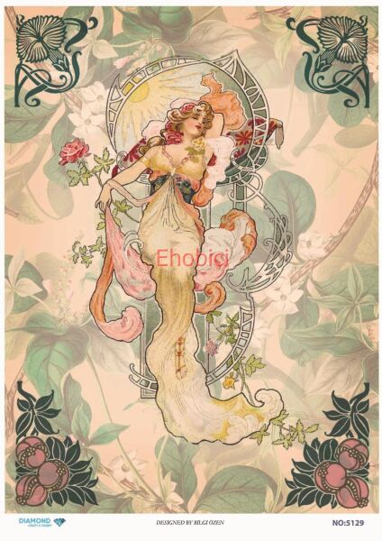 Diamond Pirinç Dekopaj Kağıdı - 5129