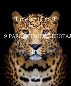 Lineart Pirinç Dekopaj Kağıdı 9 Parça Set-015