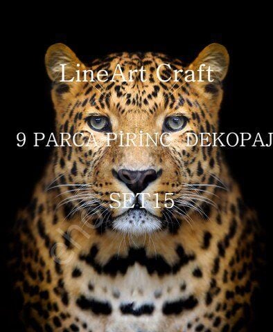 Lineart Pirinç Dekopaj Kağıdı 9 Parça Set-015