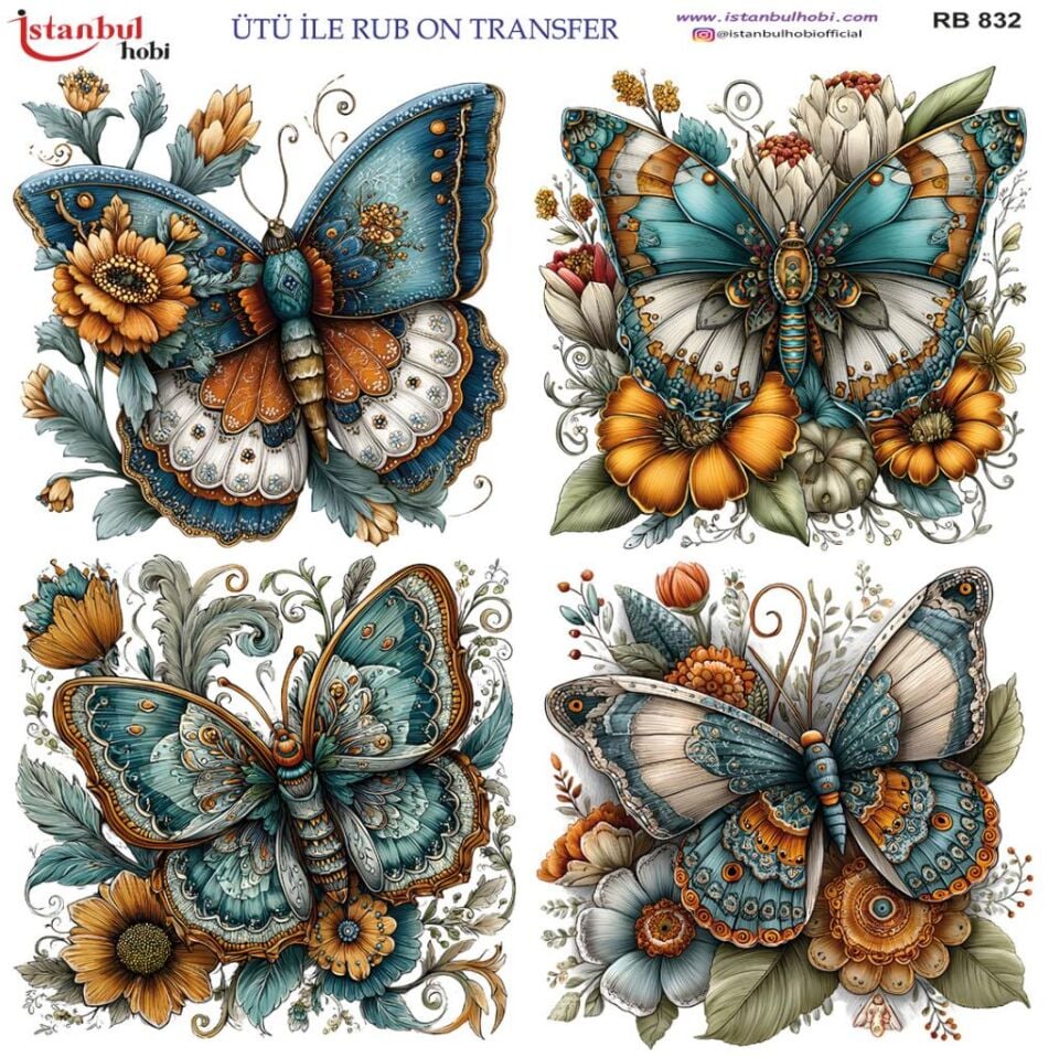 Ütü ile Rub On Transfer Kağıdı 30x30cm RB-832