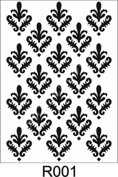Ardışık Desen Stencil Şablon (21x30) R-001
