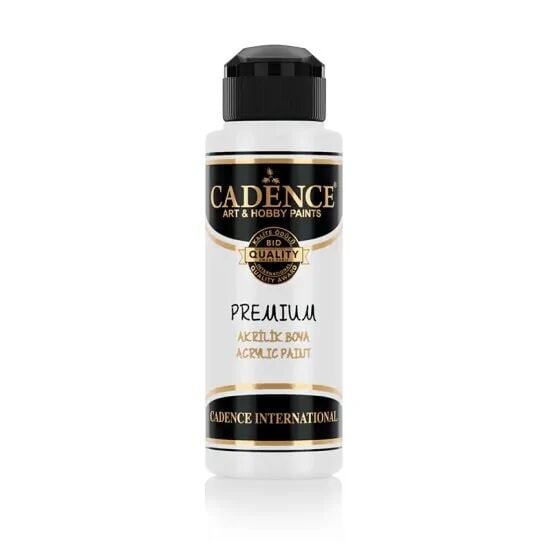 Cadence Akrilik Boya 0001 Beyaz Ahşap Boyası 120ML