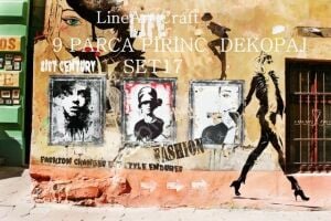 Lineart Pirinç Dekopaj Kağıdı 9 Parça Set-017