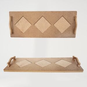 Ahşap Karolu Tepsi 45x18cm TPS61