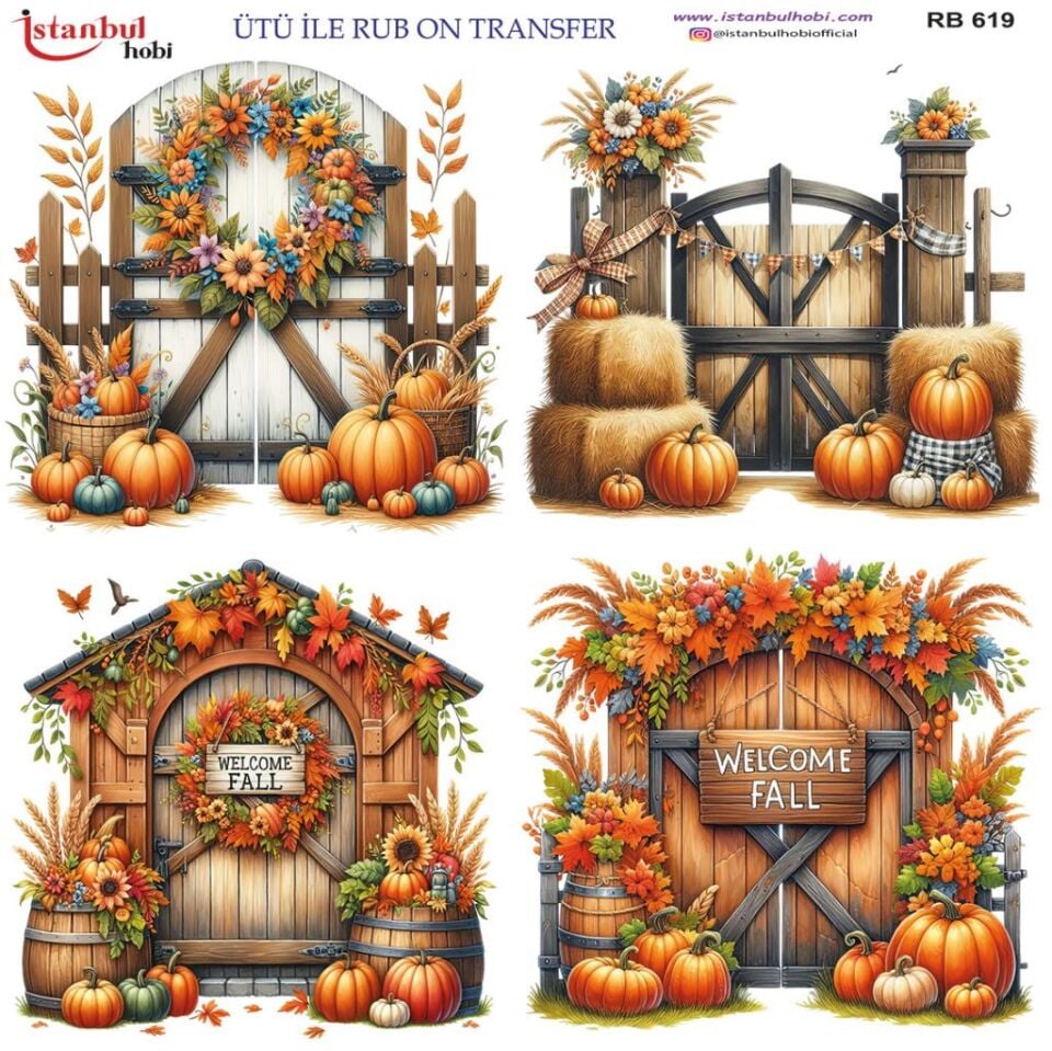 Ütü ile Rub On Transfer Kağıdı 30x30cm RB-619
