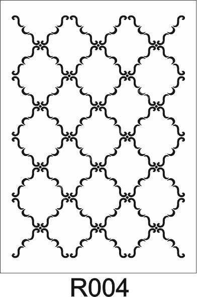 Ardışık Desen Stencil Şablon (21x30) R-004