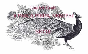 Lineart Pirinç Dekopaj Kağıdı 9 Parça Set-019