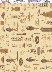 Pirinç Dekopaj Kağıdı 30x42cm PT-2711 Antik Mısır