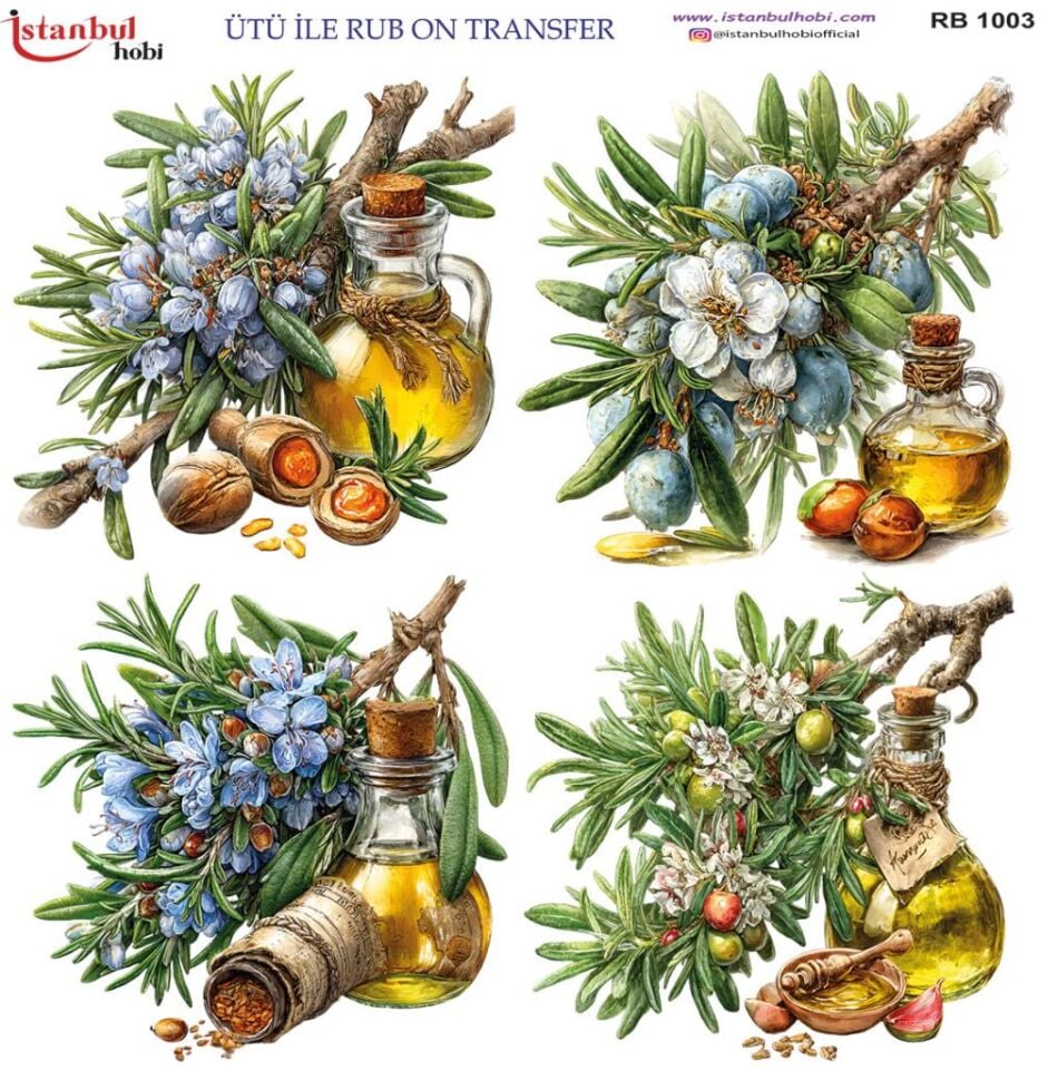 Ütü ile Rub On Transfer Kağıdı 30x30cm RB-1003