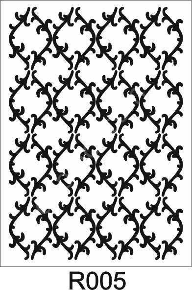 Ardışık Desen Stencil Şablon (21x30) R-005