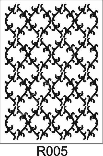 Ardışık Desen Stencil Şablon (21x30) R-005