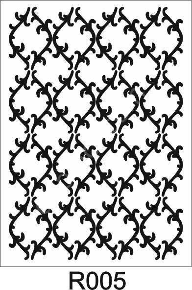 Ardışık Desen Stencil Şablon (21x30) R-005