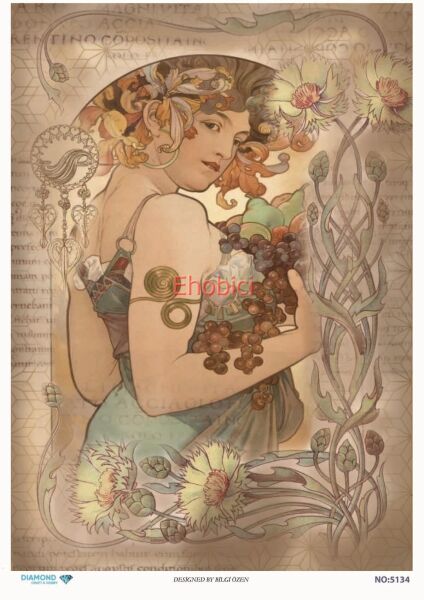 Diamond Pirinç Dekopaj Kağıdı - 5134