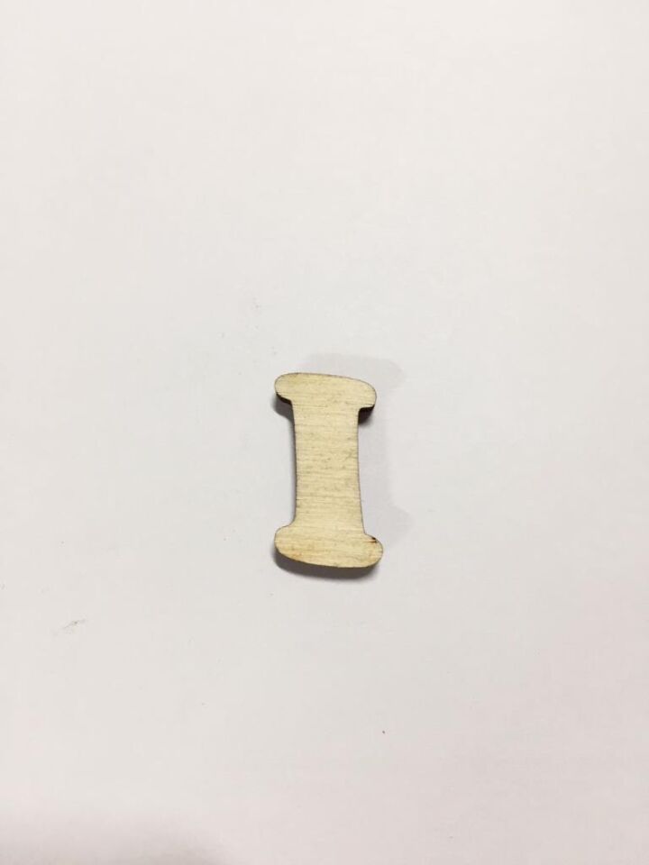 2,5cm Ahşap Harf ve Rakamlar - I