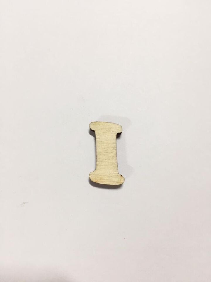 2,5cm Ahşap Harf ve Rakamlar - I
