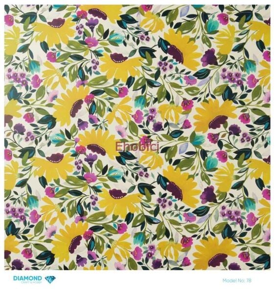 Diamond Pirinç Dekopaj Kağıdı - 078 - 30x30