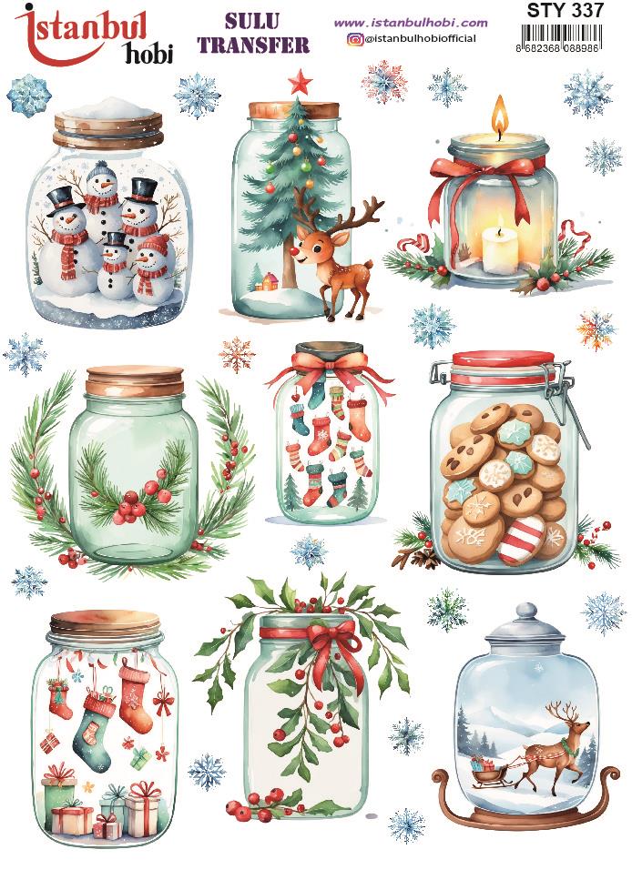 Yılbaşı Sulu Transfer 25x35cm STY337