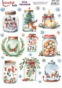Yılbaşı Sulu Transfer 25x35cm STY337