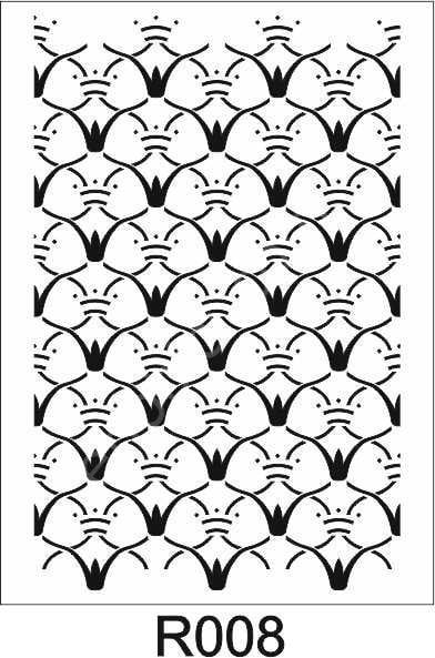 Ardışık Desen Stencil Şablon (21x30) R-008