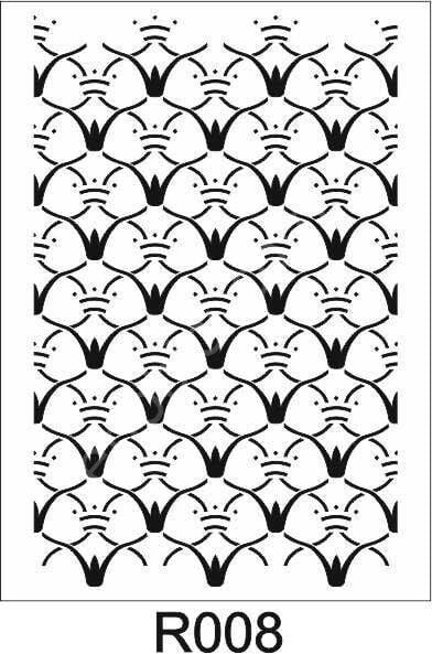 Ardışık Desen Stencil Şablon (21x30) R-008